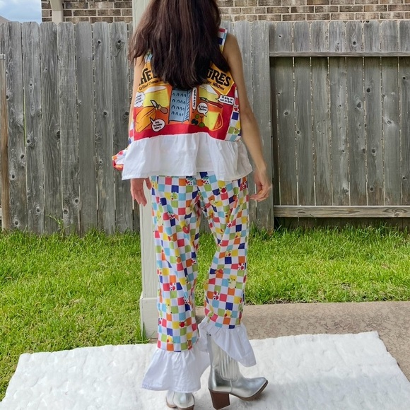 Trader Joe’s | Handmade Top SKU 06257 “Cheese Experience”/Matching Scrunchies - Picture 7 of 9